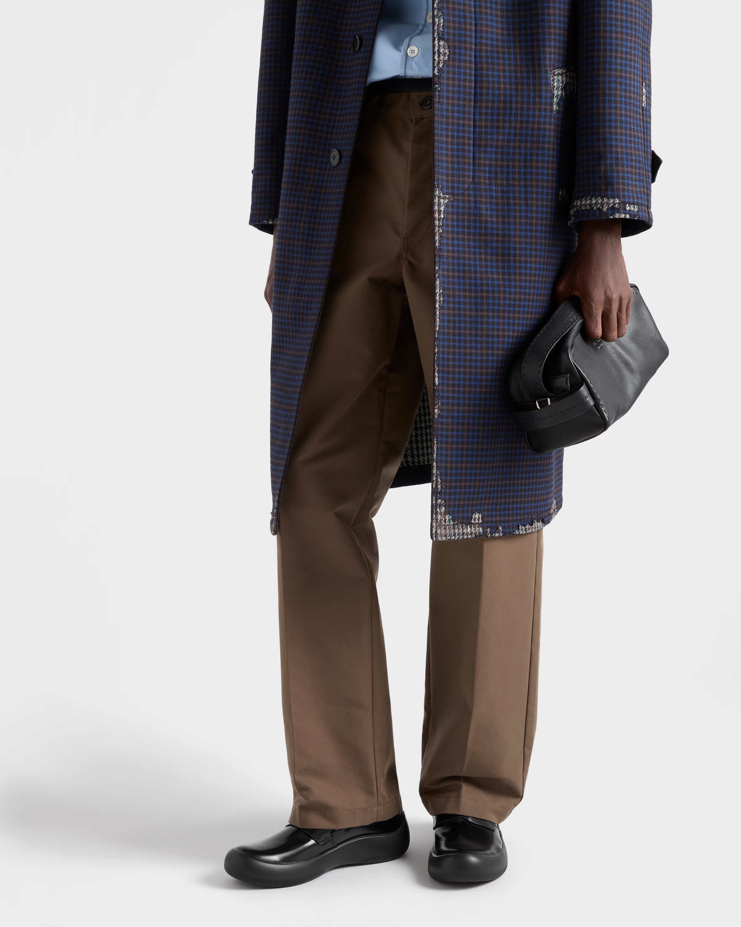 Brushed leather loafers