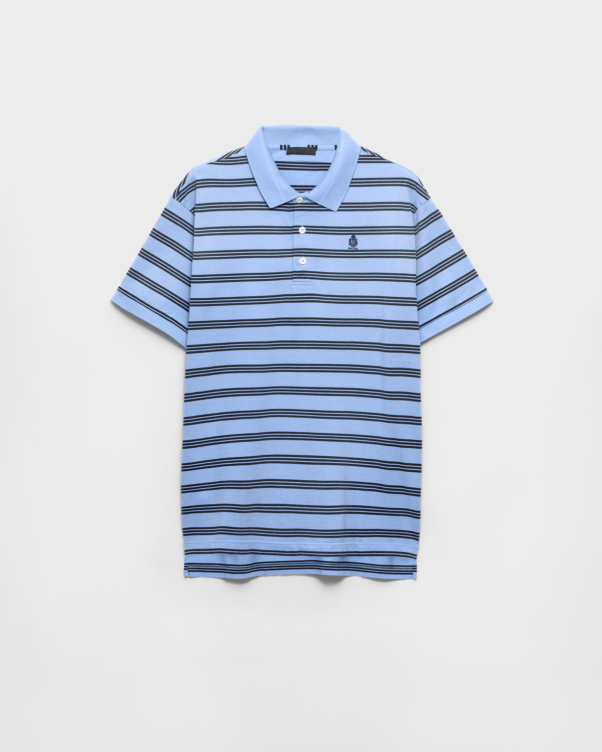 Garment-dyed cotton polo shirt ColorPeriwinkle/Blue RUNWAY DELUXE