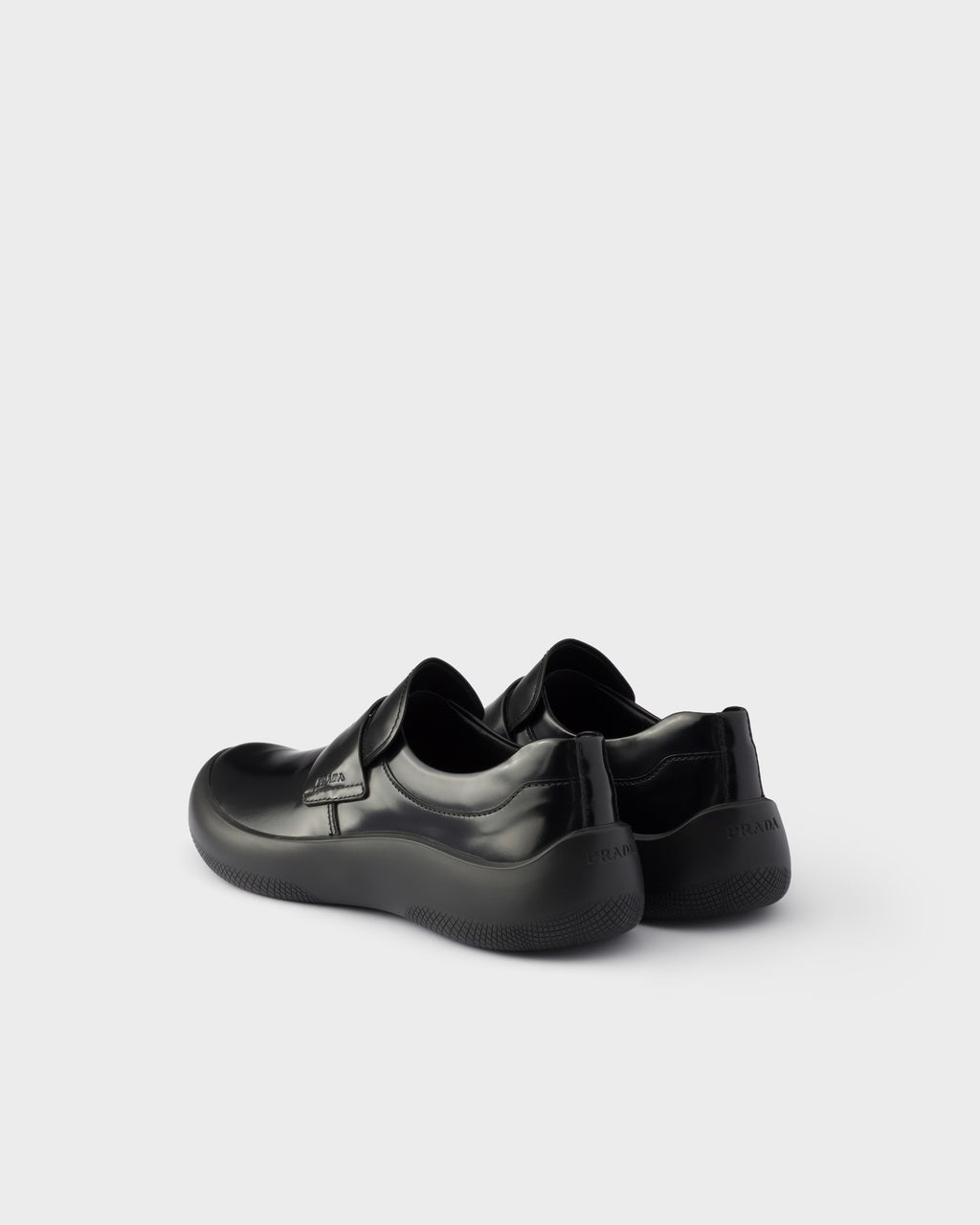 Brushed leather loafers