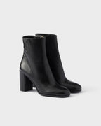 Leather booties