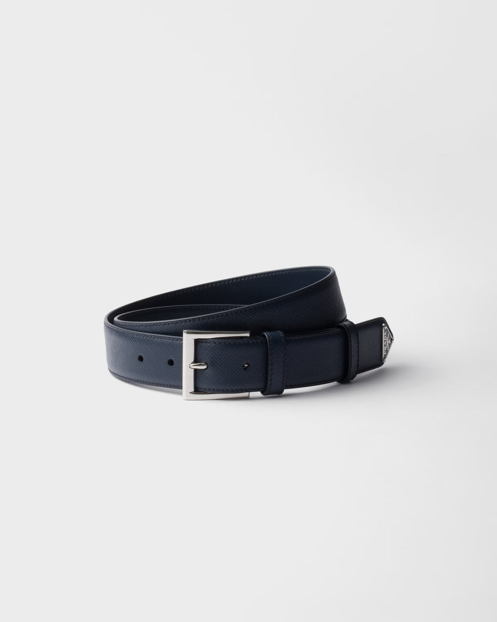 Saffiano leather belt ColorBaltic Blue RUNWAY DELUXE