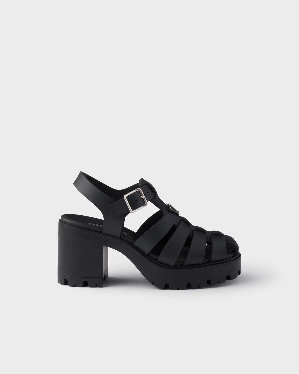 Rubber platform sandals