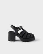 Rubber platform sandals