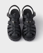 Rubber platform sandals