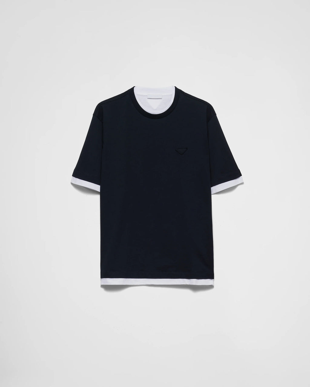 Cotton T-shirt ColorNavy RUNWAY DELUXE