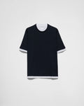Cotton T-shirt ColorNavy RUNWAY DELUXE