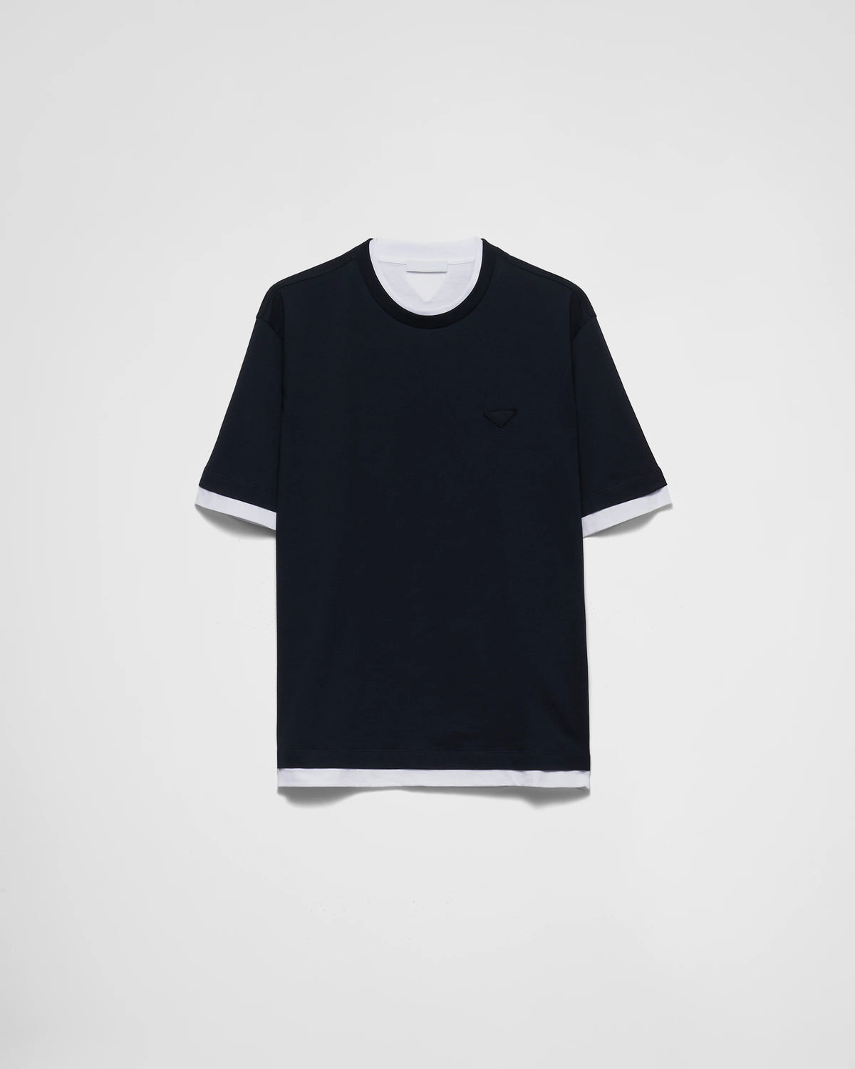 Cotton T-shirt ColorNavy RUNWAY DELUXE