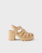 Rubber platform sandals