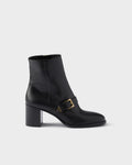Leather booties