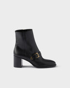 Leather booties