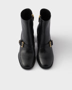 Leather booties