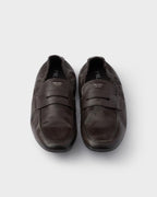 Shuffle antiqued leather loafers ColorDark Brown RUNWAY DELUXE