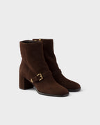 Suede booties
