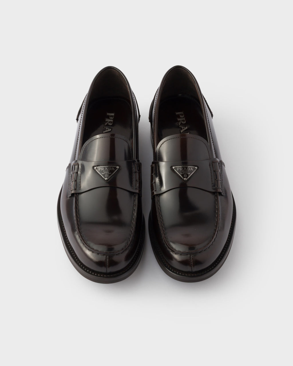 Brushed leather loafers ColorBurnt Brown RUNWAY DELUXE