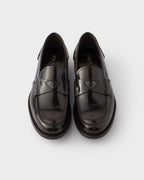 Brushed leather loafers ColorBurnt Brown RUNWAY DELUXE
