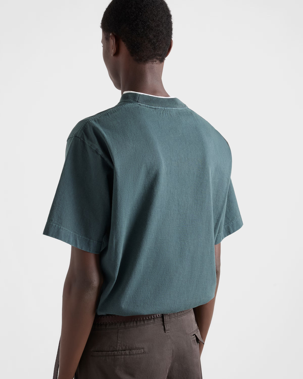 Cotton T-shirt ColorDark Teal RUNWAY DELUXE