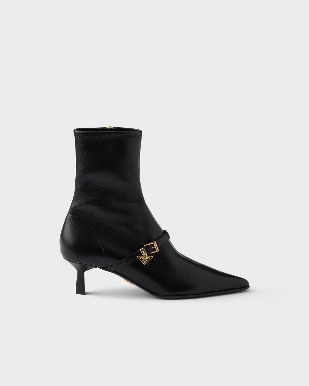 Stretch nappa leather booties