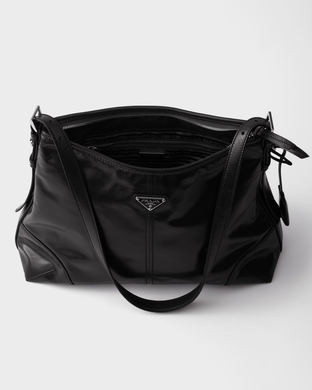 Prada Aimèe large leather shoulder bag RUNWAY DELUXE