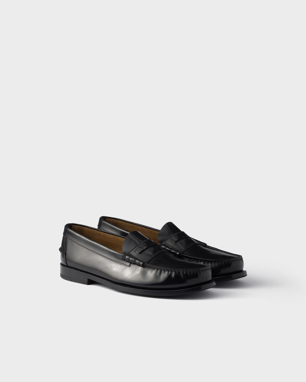 Brushed leather loafers ColorBlack RUNWAY DELUXE