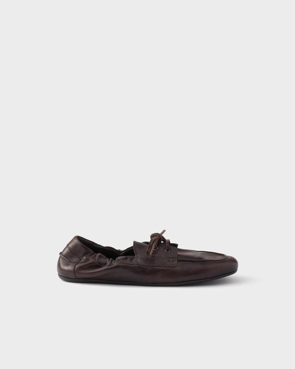 Shuffle antiqued leather laced shoes