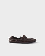 Shuffle antiqued leather laced shoes