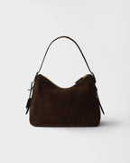 Prada Aimée medium suede shoulder bag RUNWAY DELUXE