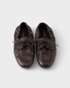 Shuffle antiqued leather laced shoes