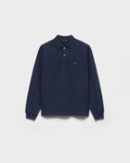Long-sleeved cotton polo shirt RUNWAY DELUXE
