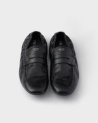 Shuffle antiqued leather loafers