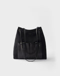 Prada Route large canvas and leather bag RUNWAY DELUXE