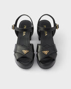 Nappa leather platform sandals RUNWAY DELUXE