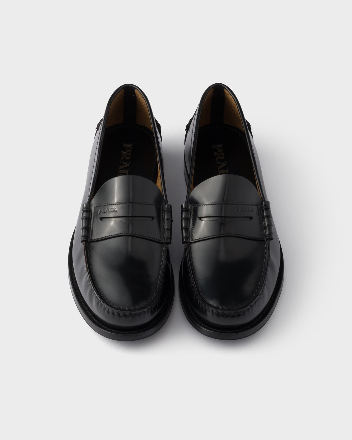 Brushed leather loafers ColorBlack RUNWAY DELUXE