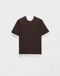 Cotton T-shirt ColorEbony/White RUNWAY DELUXE