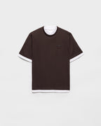 Cotton T-shirt ColorEbony/White RUNWAY DELUXE