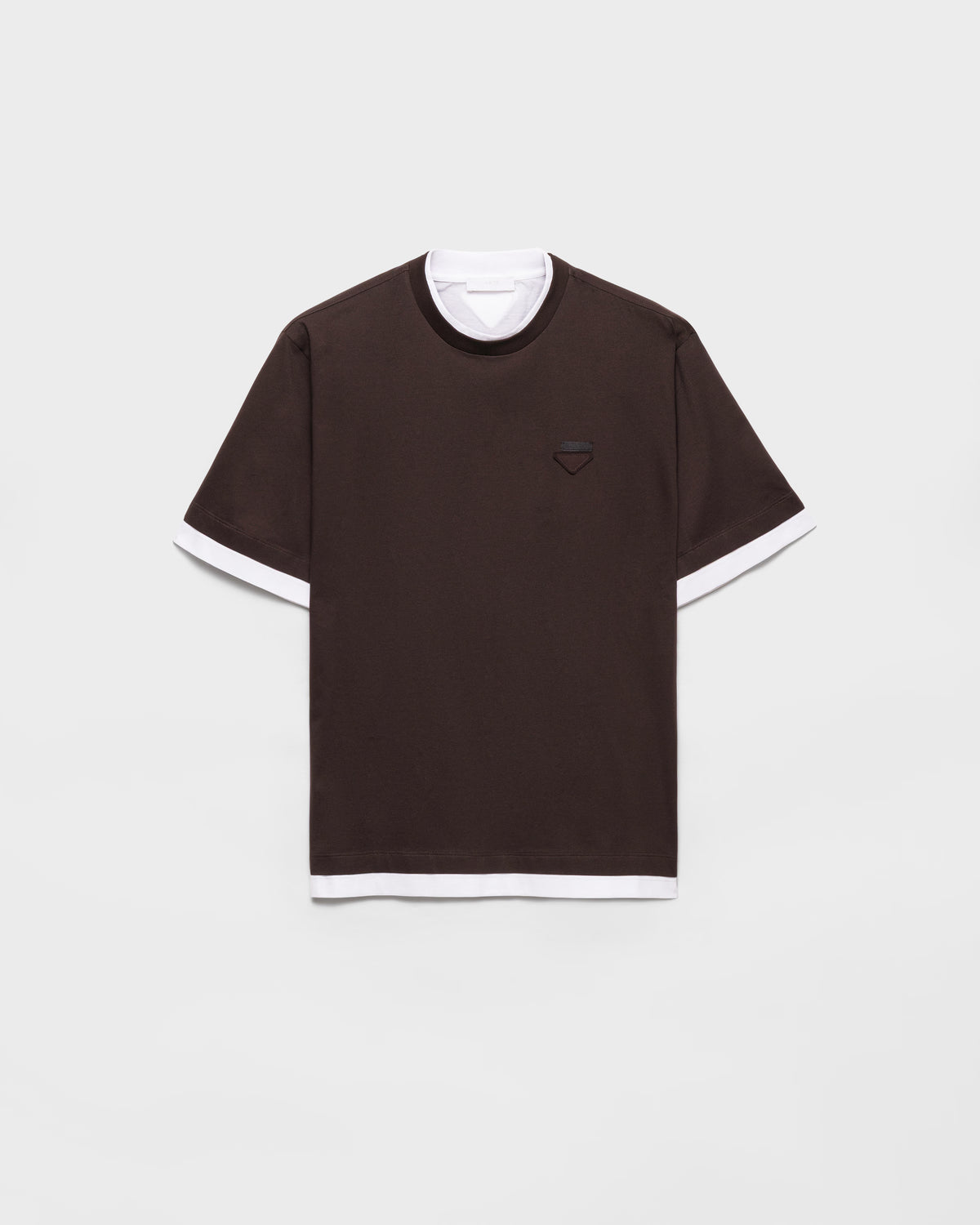 Cotton T-shirt ColorEbony/White RUNWAY DELUXE