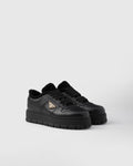 Leather laced sneakers