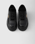 Leather laced sneakers