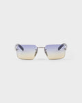 Sunglasses with the iconic metal plaque ColorShaded Iris Lenses RUNWAY DELUXE