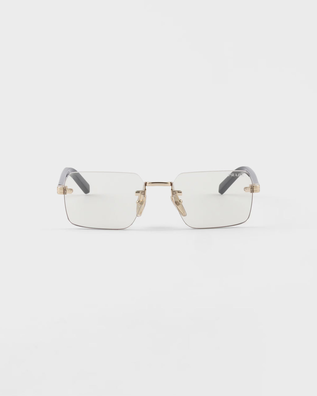 Sunglasses with the iconic metal plaque ColorBlue-ray Transparent Lenses RUNWAY DELUXE