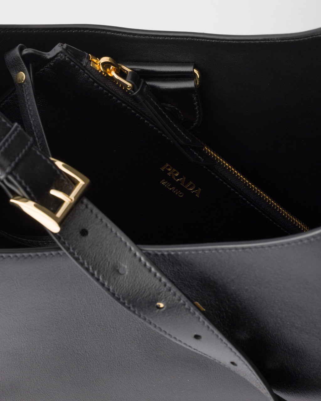 Prada Boogie large leather bag RUNWAY DELUXE