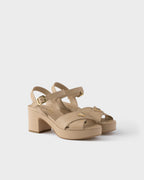 Nappa leather platform sandals RUNWAY DELUXE