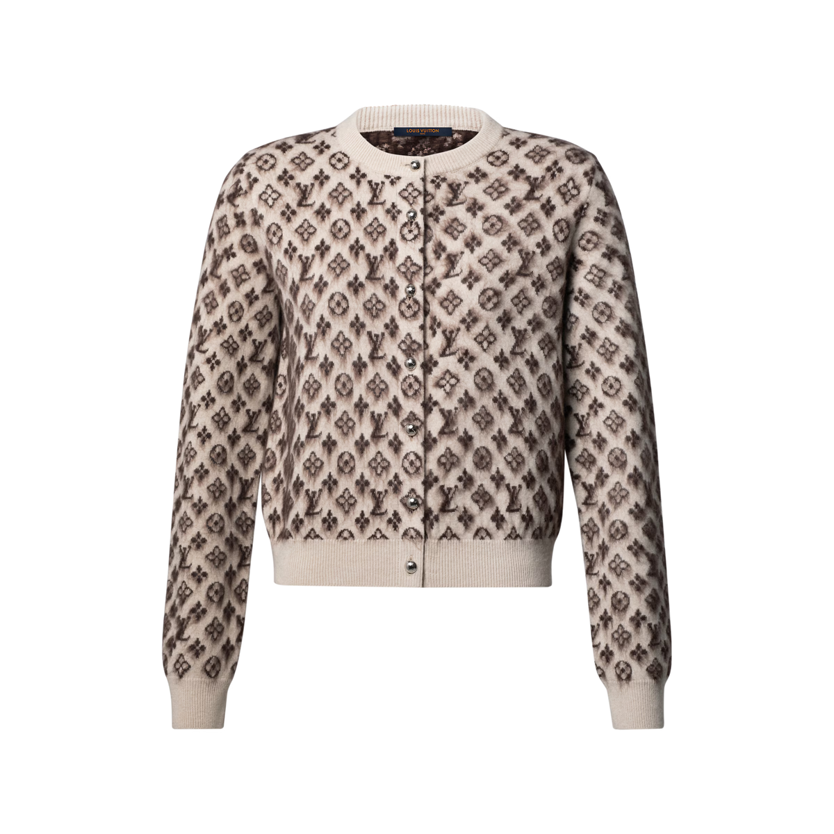 Brushed Monogram Cardigan RUNWAY DELUXE