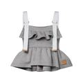 Contrast Strap Peplum Crop Top RUNWAY DELUXE