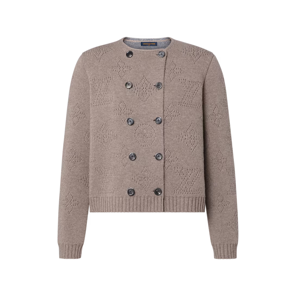 Double-Breasted Mahina Knit Cardigan RUNWAY DELUXE