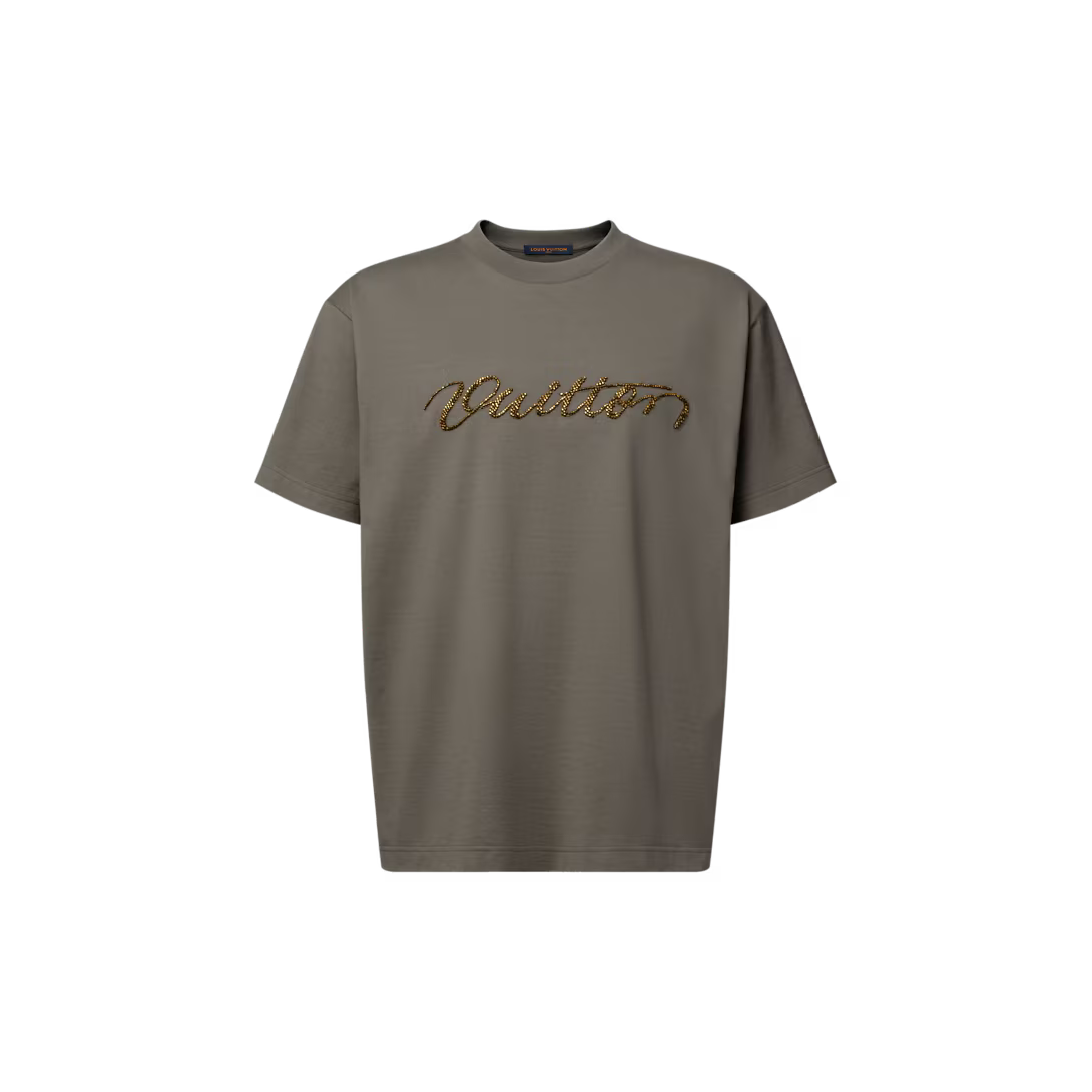 Embellished Signature T-Shirt RUNWAY DELUXE