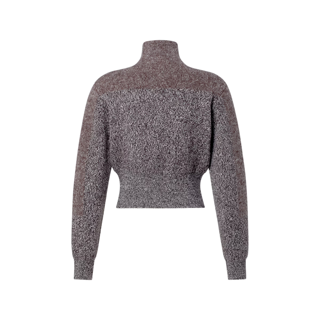 Graphic Knit Zip-Up Jacket RUNWAY DELUXE