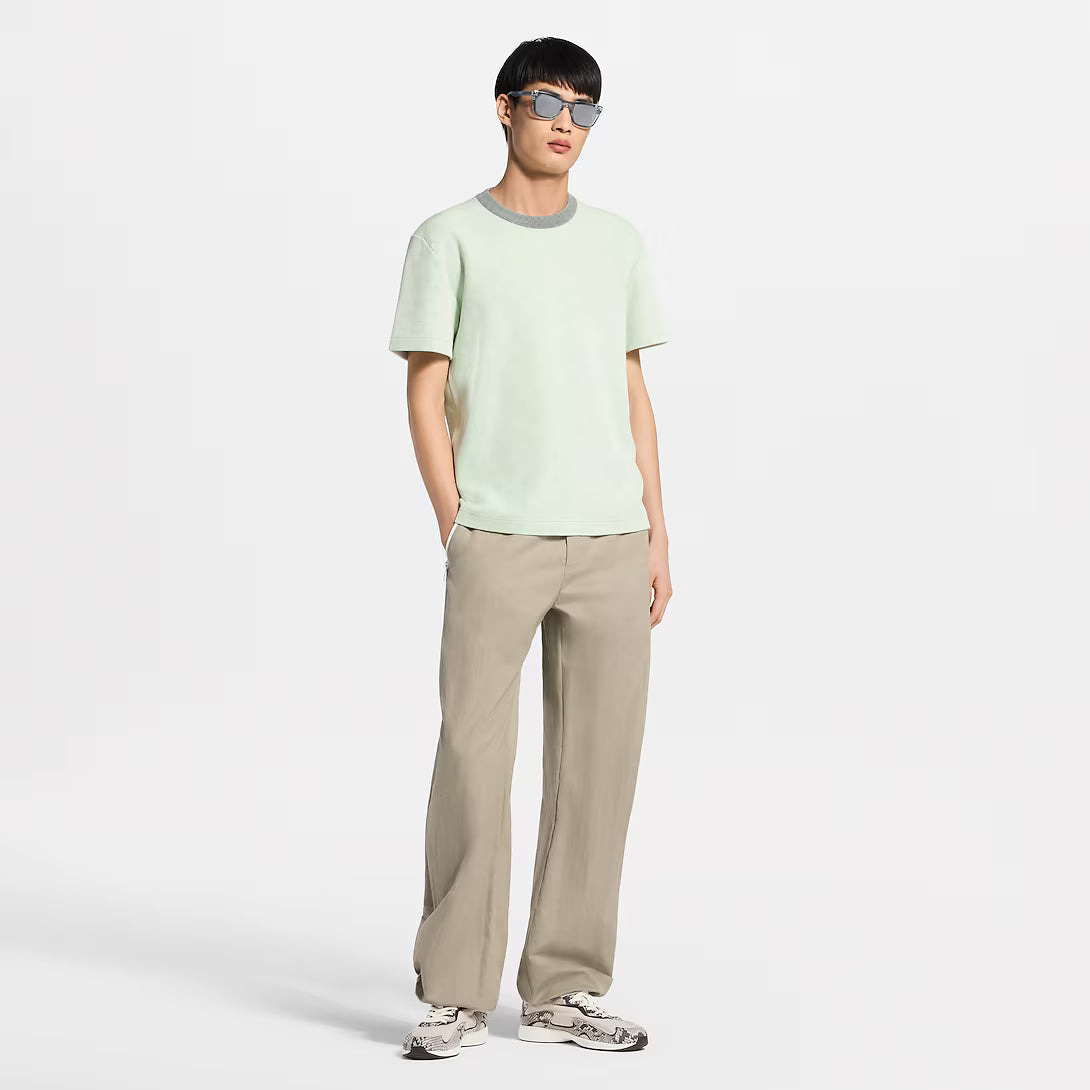 Hidden Monogram Jacquard Short-Sleeved Crewneck RUNWAY DELUXE