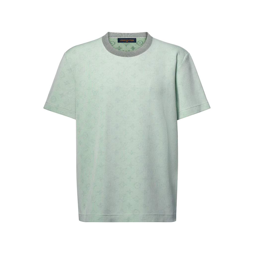 Hidden Monogram Jacquard Short-Sleeved Crewneck RUNWAY DELUXE