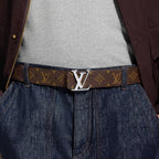 LV initiales Monogram Midnight 40mm Reversible Belt RUNWAY DELUXE