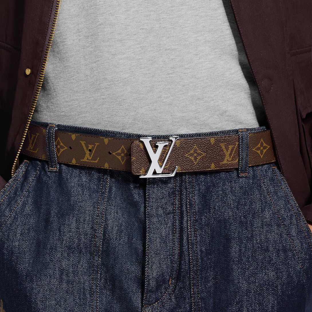 LV initiales Monogram Midnight 40mm Reversible Belt RUNWAY DELUXE